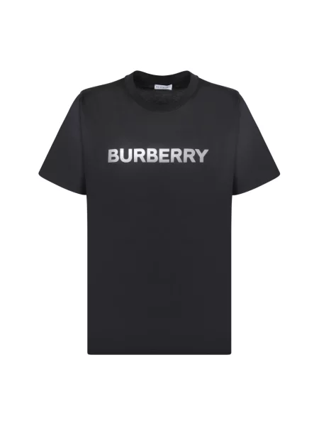 Koszulka Burberry z logo czarna