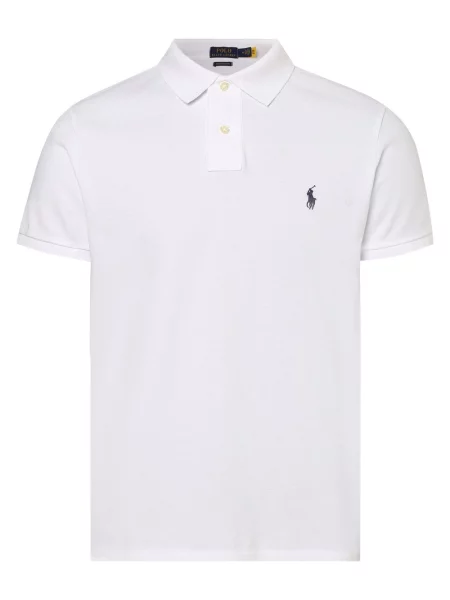 Koszulka polo Polo Ralph Lauren z siateczką biała