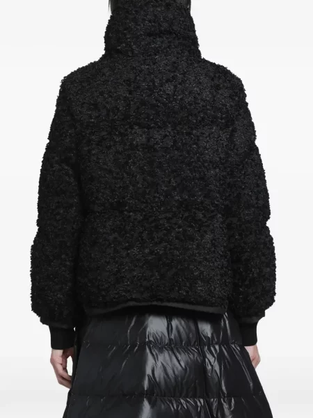 Scurt geacă Moncler din jacard negru