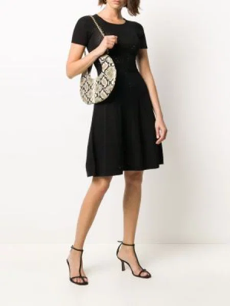 Плетена къс рокля Dsquared2 черно