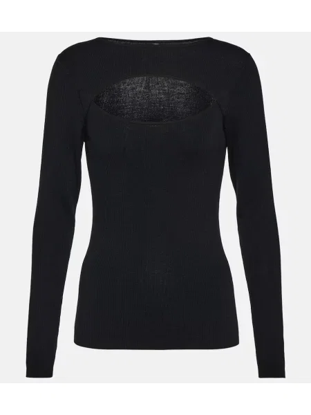 Volneni pulover Jardin Des Orangers črna