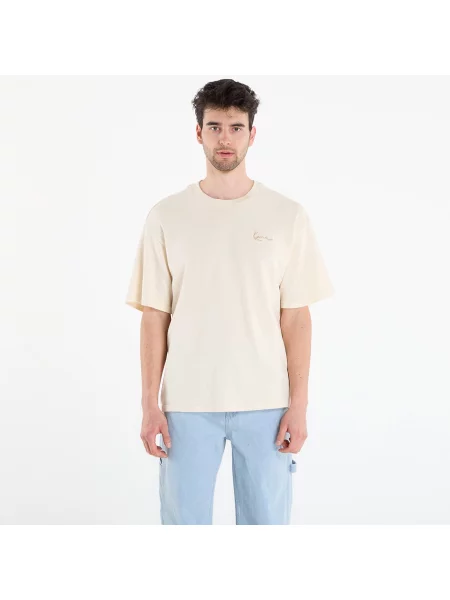 Tričko Karl Kani Signature Washed Oversized T-Shirt White XL bílé