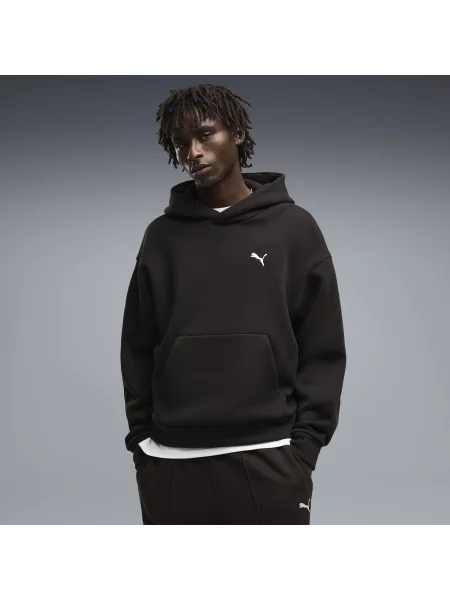 PUMA oversize’owa bluza z kapturem Essentials Heavy Fleece Boxy Odzież S czarny