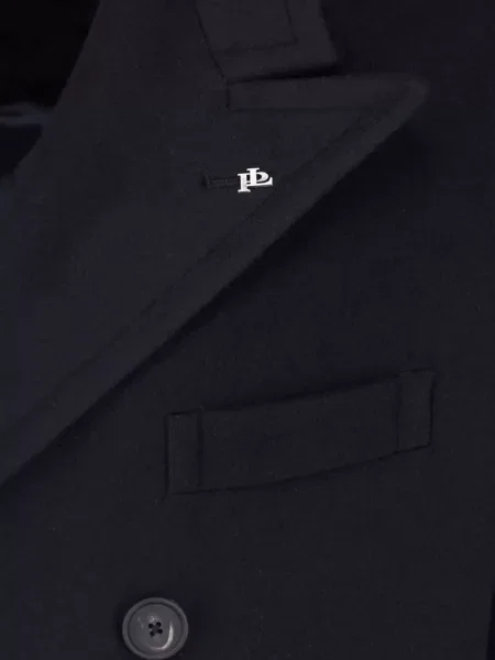 Kašmírový dvouřadý kabát Tagliatore modrý