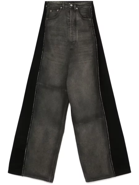 Szerokie jeansy Mm6 Maison Margiela czarne