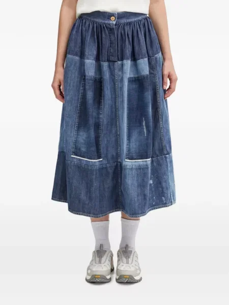 Fustă din denim Visvim albastru