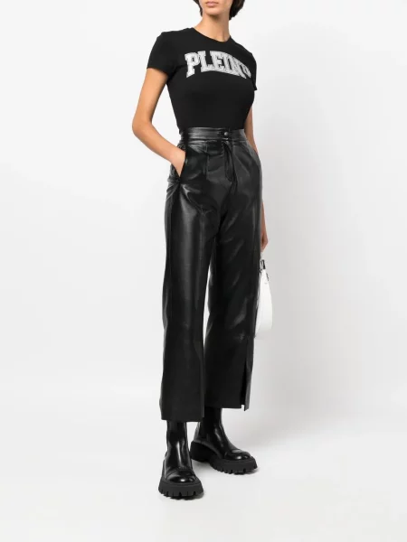 Raštuotas marškinėliai Philipp Plein juoda