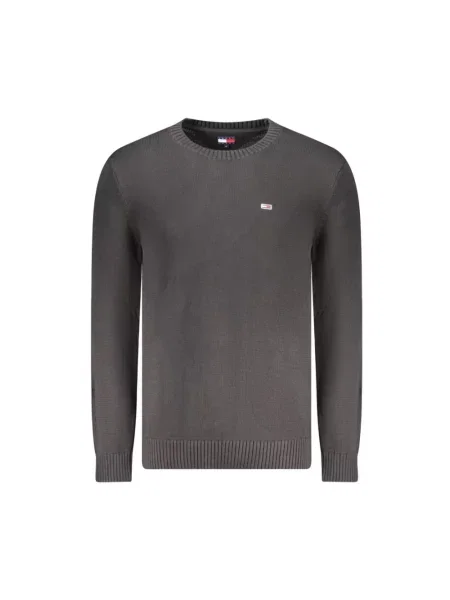 Dzianinowy sweter Tommy Jeans czarny