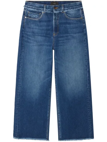 Blugi Alanui cu franjuri albastru