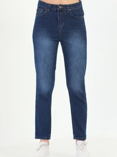 Blugi skinny Bi̇keli̇fe cu talie înaltă albastru