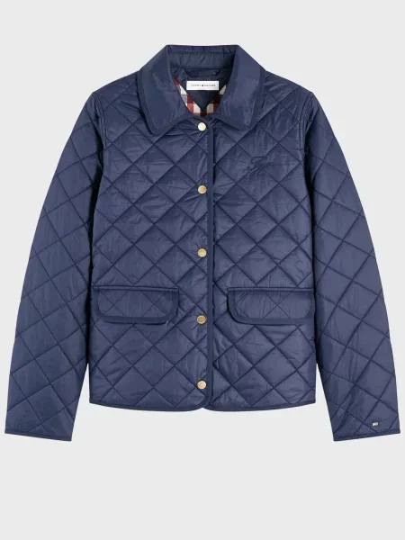 Стьобана куртка Tommy Hilfiger синя