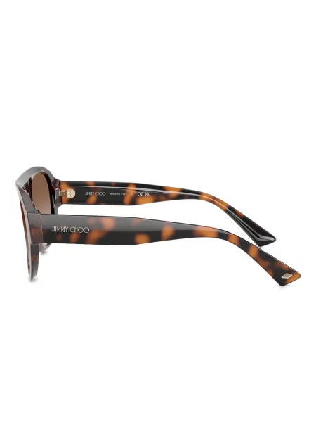 Ochelari de soare aviator Jimmy Choo Eyewear maro