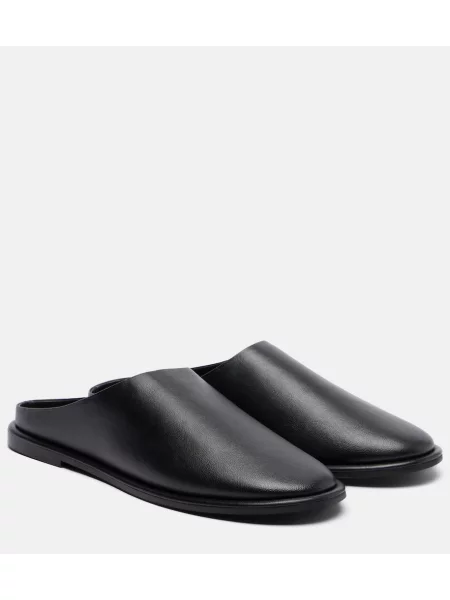 Papuci tip mules A.emery din piele negru