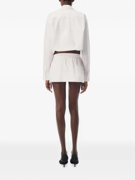 Decupat top Alexander Wang alb