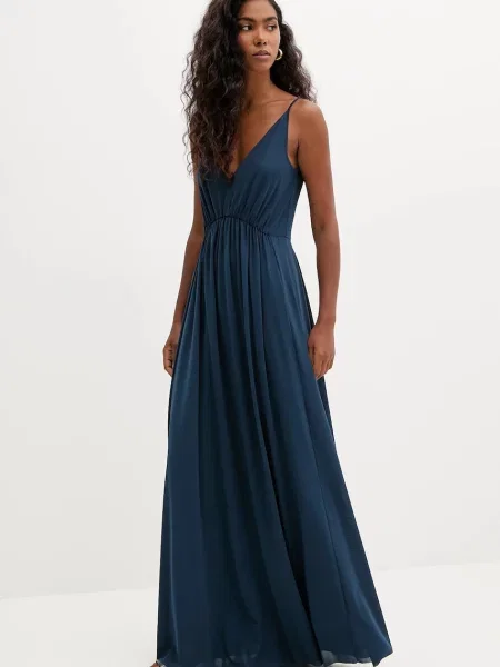 Макси платье Max&co клеш бирюзовый