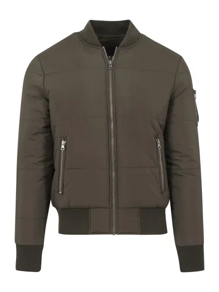 Яке Urban Classics Basic Quilt Bomber Jacket Olive S черно