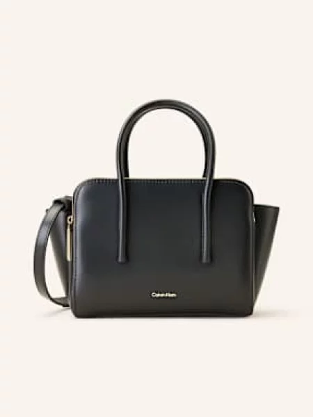 Calvin Klein torebka skórzana czarny