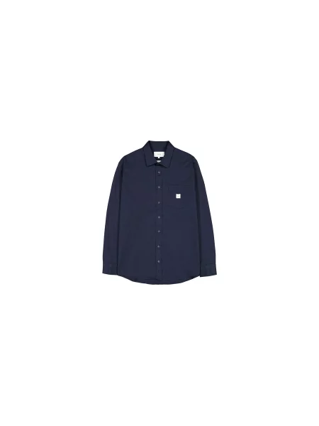 Makia Square Pocket Shirt M Mężczyźni Koszula Makia Size: M niebieski