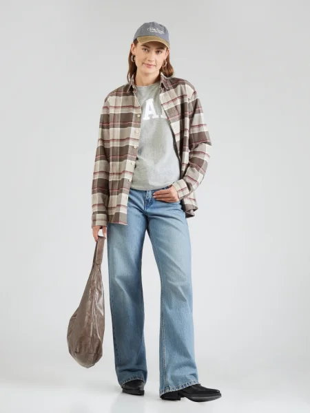 GAP Tricou CLSC gri alb