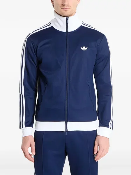 Trčanje mrežasta vesta na patentni zatvarač Adidas s okruglim izrezom crna