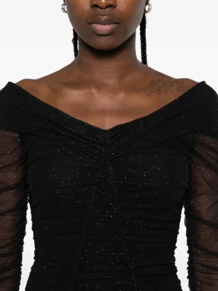 Rochie mini Nissa cu paiete de costum negru