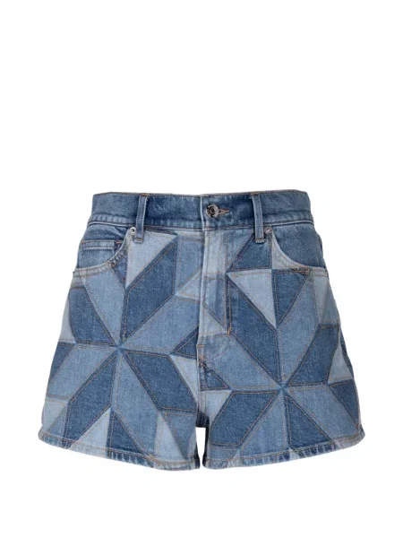 Pantaloni scurți din denim Veronica Beard albastru