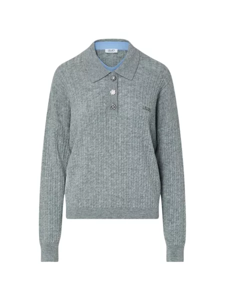 Tricou polo Liu Jo gri