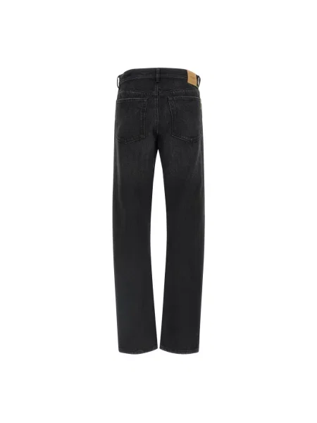 Jeansy straight leg Fendi czarne