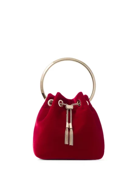 Geantă bucket Jimmy Choo roșu