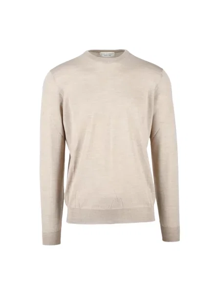 Sweter Filippo De Laurentiis wełniany beżowy