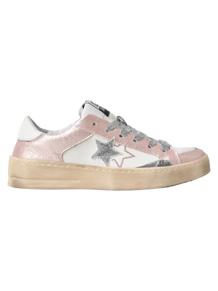 Sneakersy 2star skórzane różowe