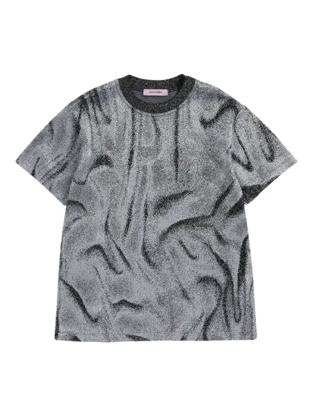 Top Maccapani żakardowy czarny