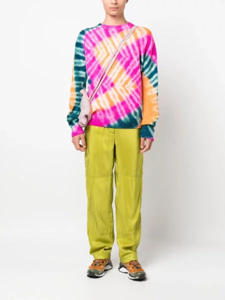 Kašmyro tie-dye kaklaraištis The Elder Statesman rožinė