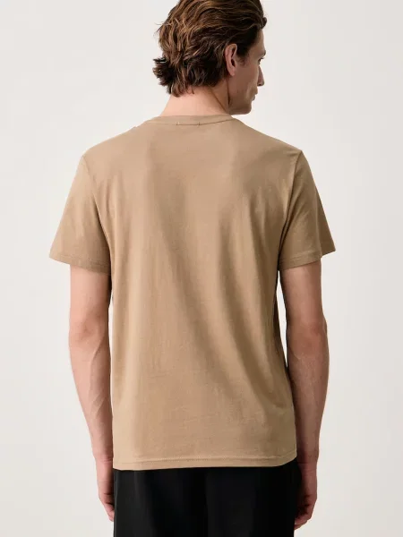 Napapijri T-shirt basic Salis brązowa