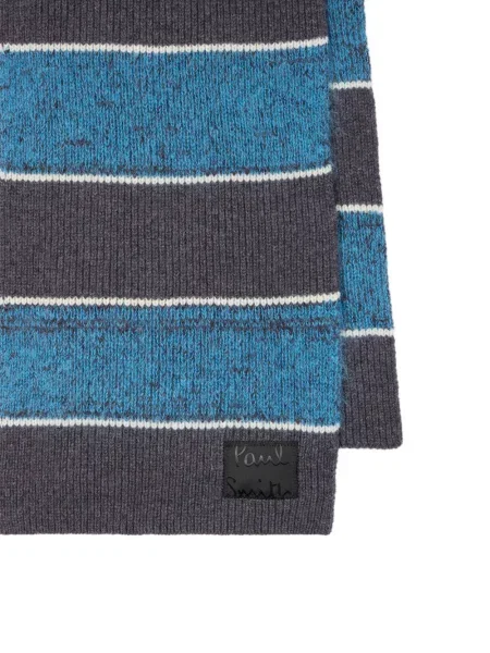 Ριγέ κασκόλ Paul Smith γκρι