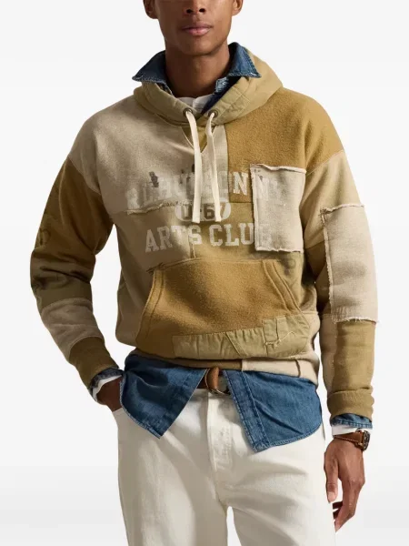 Șapcă Polo Ralph Lauren cu două rânduri de nasturi de in în carouri albastru