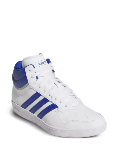 Șapcă Adidas cu dungi cu broderie de catifea alb