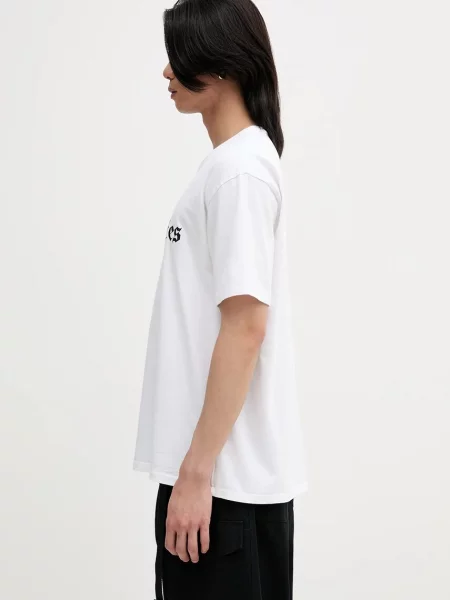 Wacko Maria t-shirt washed heavy weight z nadrukiem biały