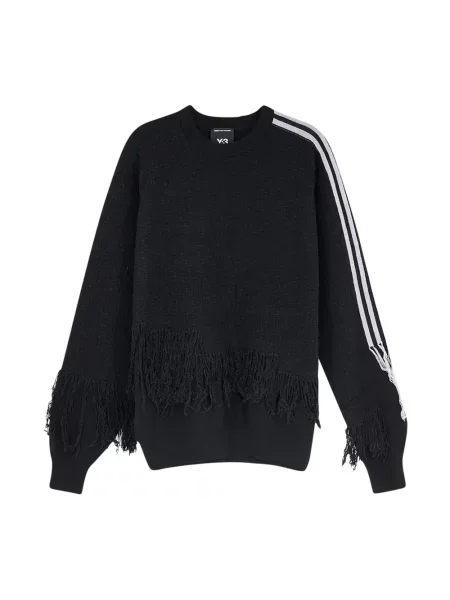 Sweter Y-3 w paski czarny