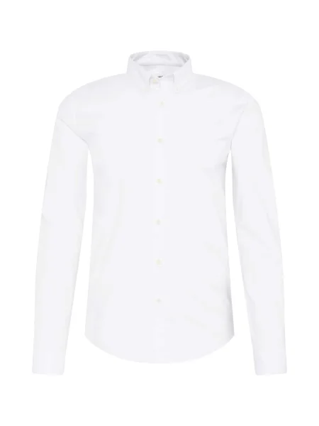 Lindbergh camasa barbati cu guler button-down slim alb