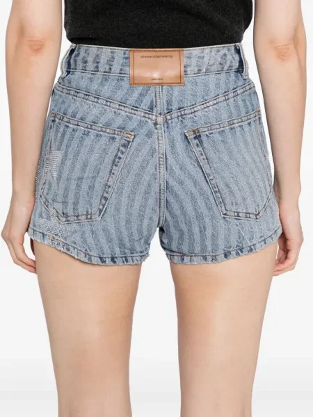 Pantaloni scurți din denim Alexander Wang albastru