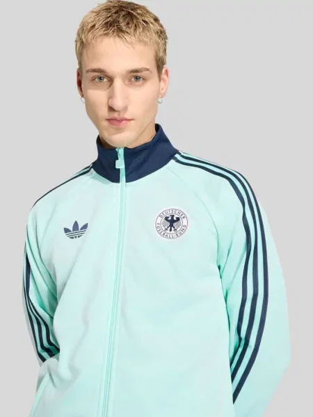 Kurtka treningowa o kroju regular fit z dodatkiem bawełny i logo dfb Adidas Originals