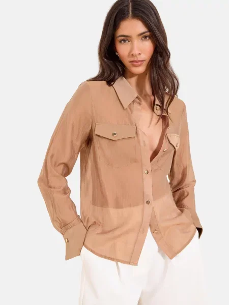 Lipsy Bluză mokka maro