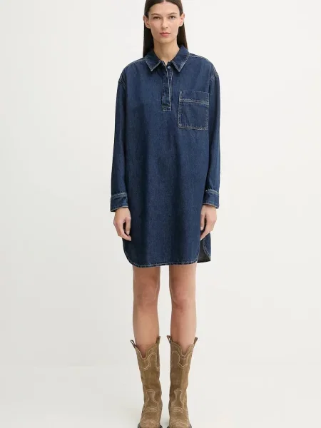 Джинсова сукня Marc O'Polo mini пряма синій