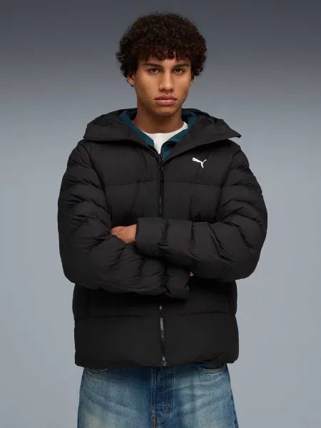 Демисезонная куртка Puma с капюшоном черная