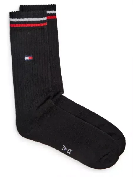 TOMMY HILFIGER Zokni tengerészkék / vérvörös / fekete fehér