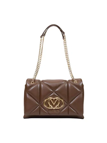 Torebka crossbody Love Moschino brązowa