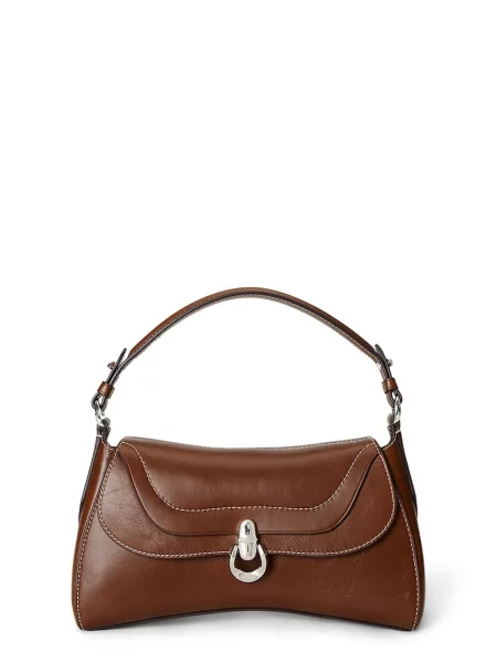 Polo Ralph Lauren geantă crossbody pentru femei din piele maro