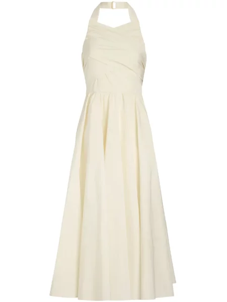 Rochie Patou plisată cu gât halter de costum