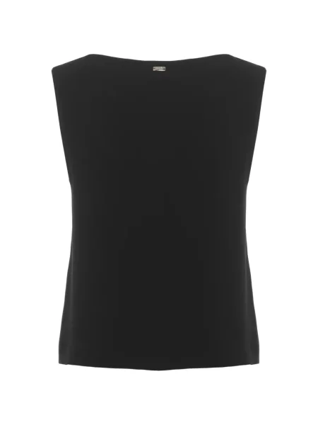 Bluză Herno cu decolteu în V negru